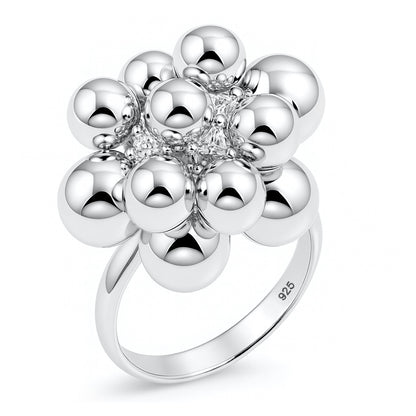 Silver Balls Ring