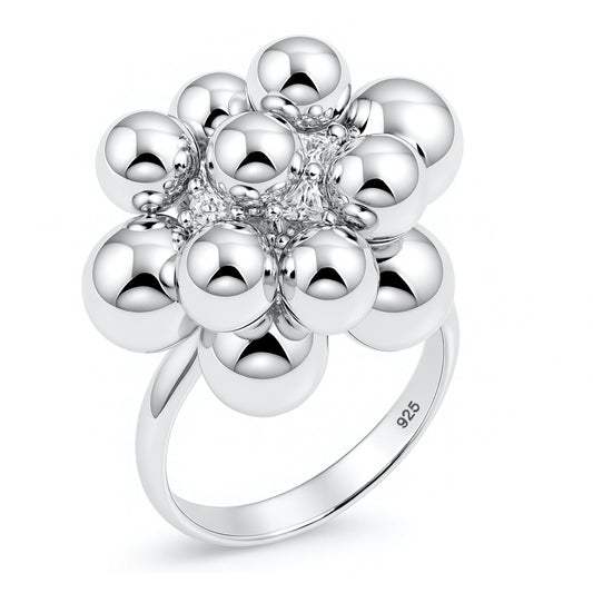 Silver Balls Ring