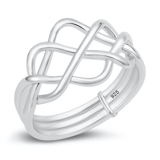 Silver Puzzle Ring