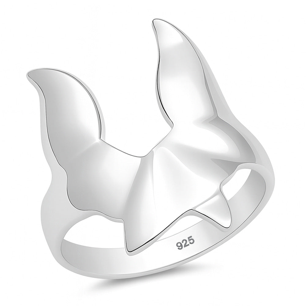 Silver Ring - Whale Tails
