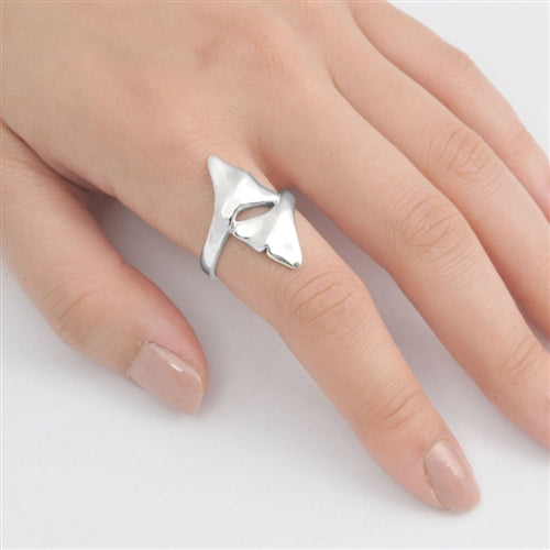 Silver Ring - Whale Tail