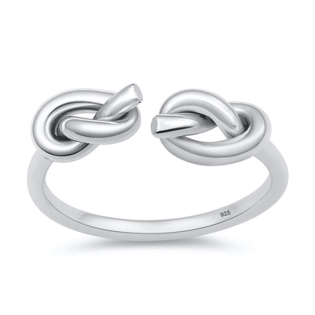 Silver Ring - Double Knots