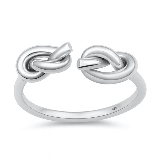 Silver Ring - Double Knots