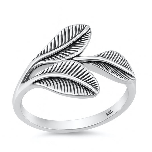 Silver Ring - Leaves