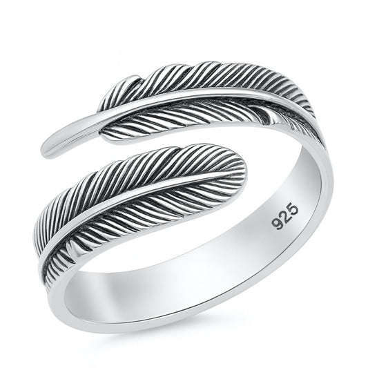Silver Ring - Feather