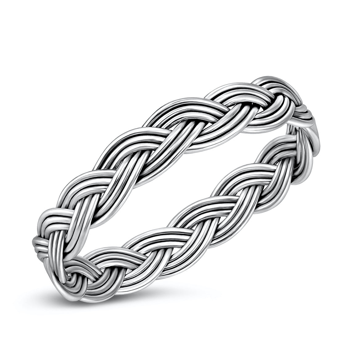 Silver Ring - Braided