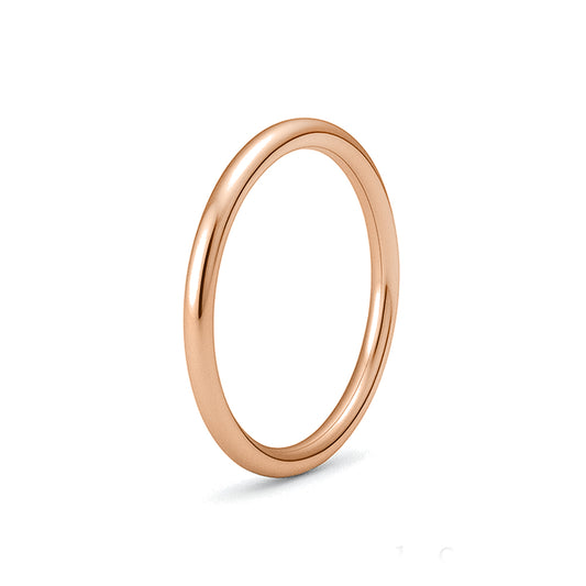 Silver Rounded Band Ring - 1.5mm