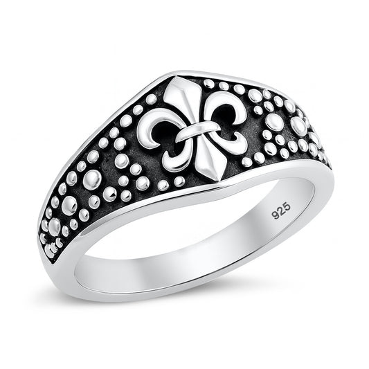 Silver Ring - Fleur De Lis