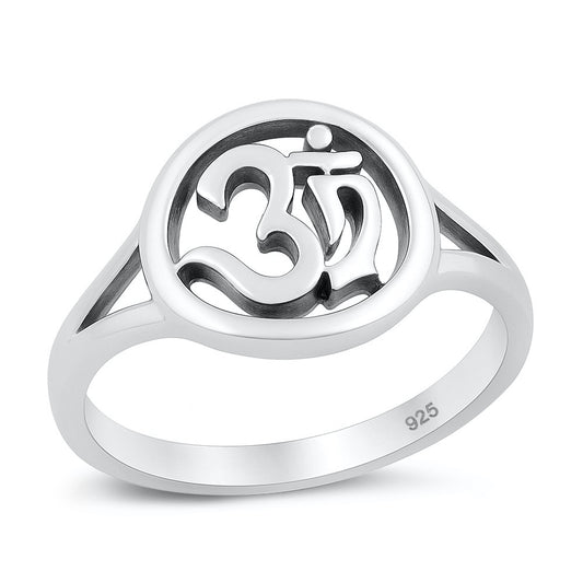 Silver Ring - OM Sign