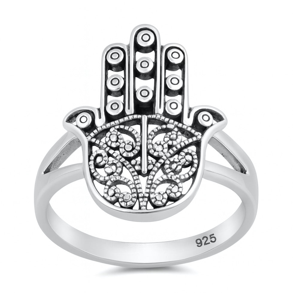 Silver Ring - Hamsa
