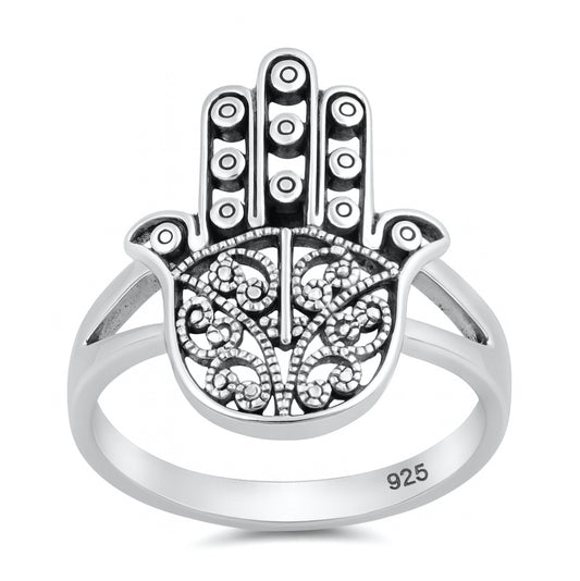 Silver Ring - Hamsa