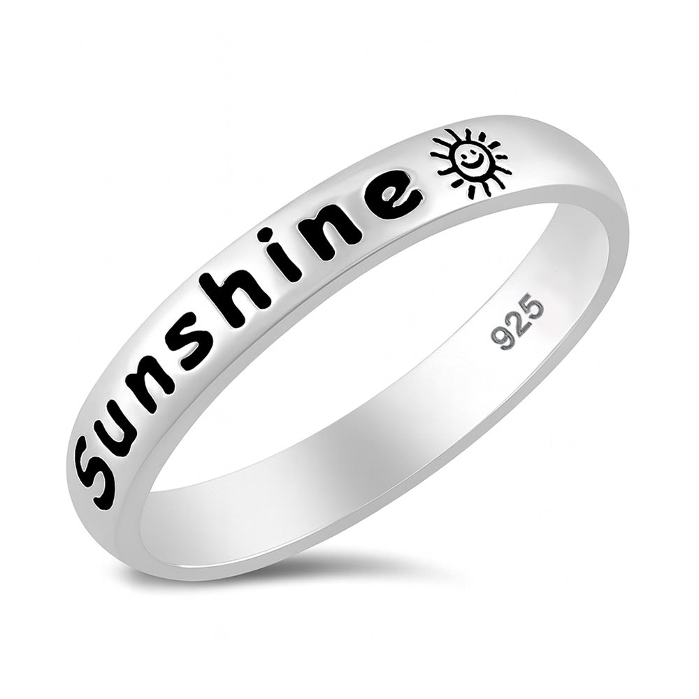 Silver Ring - You Are My Sunshine