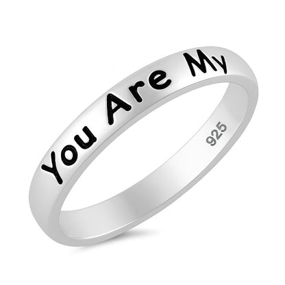 Silver Ring - You Are My Sunshine