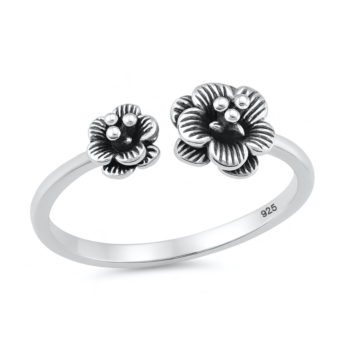 Silver Flower Ring
