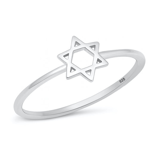 Silver Ring - Star of David