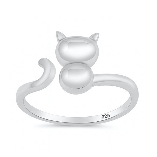 Silver Ring - Cat