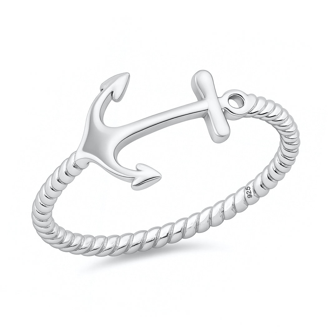 Silver Ring - Anchor