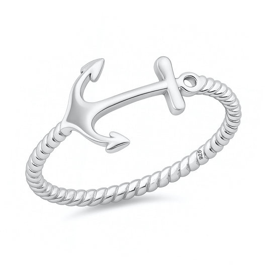 Silver Ring - Anchor