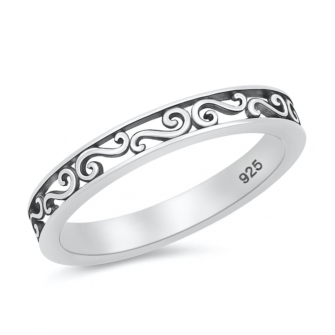 Silver Ring - Filigree Band