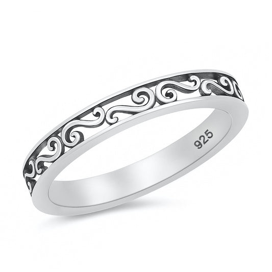 Silver Ring - Filigree Band