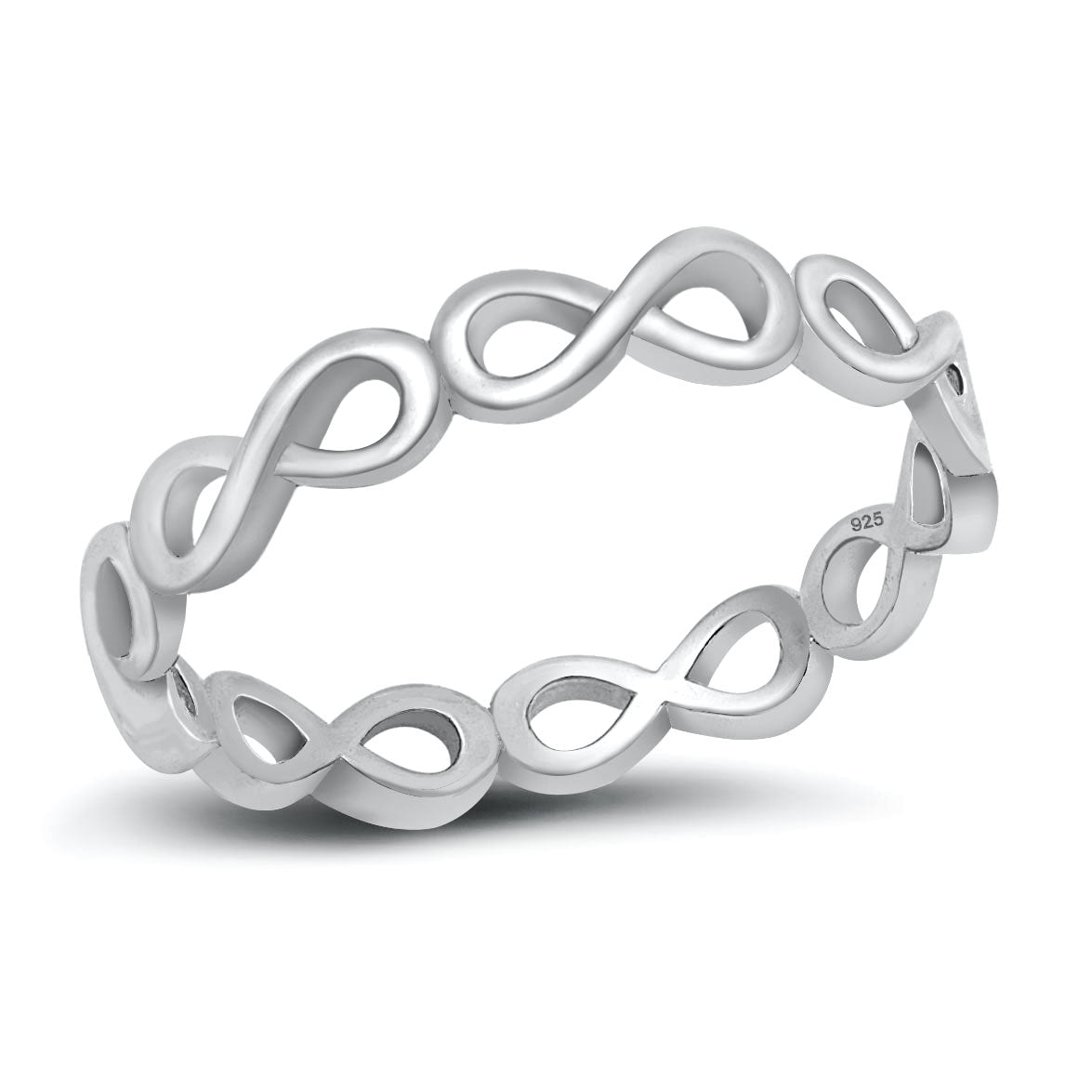 Silver Ring - Wraparound Infinity