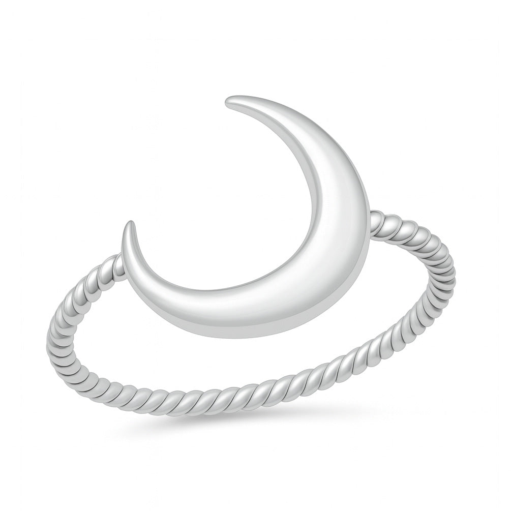 Silver Ring - Moon