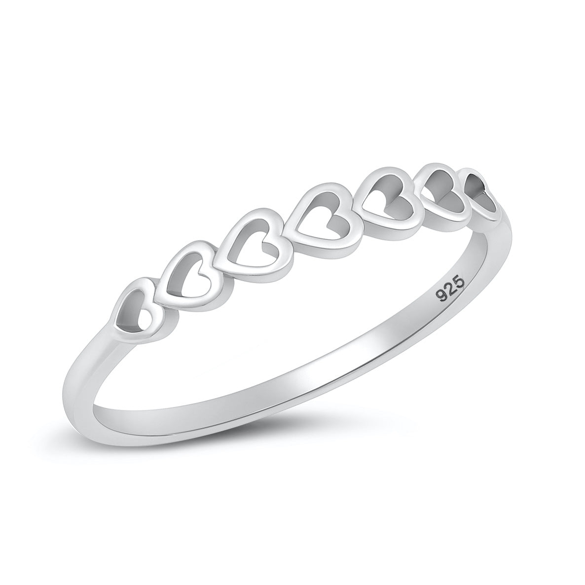 Silver Ring - Hearts