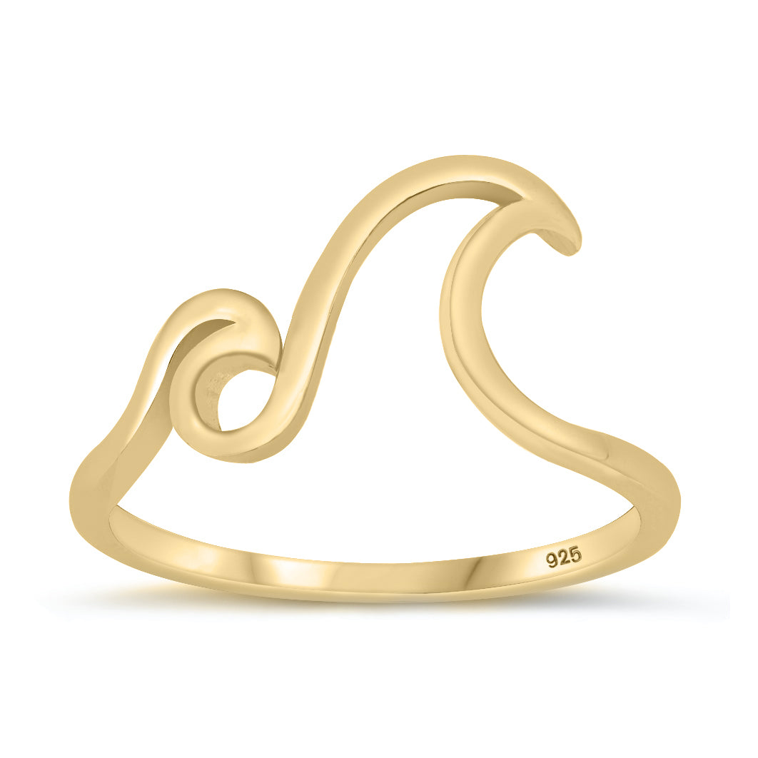 Silver Ring - Double Waves