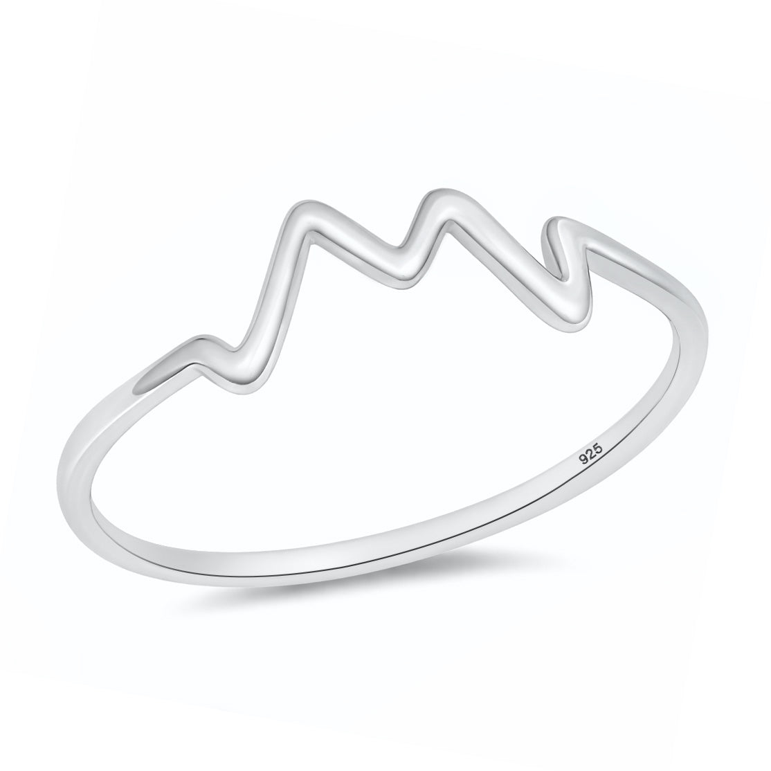 Silver Ring - Zig Zag