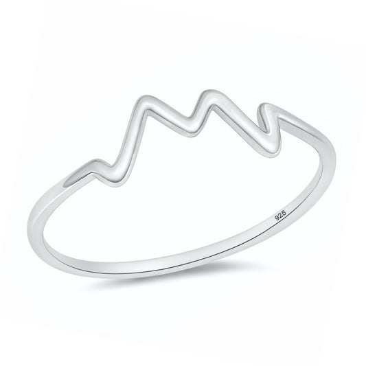 Silver Ring - Zig Zag