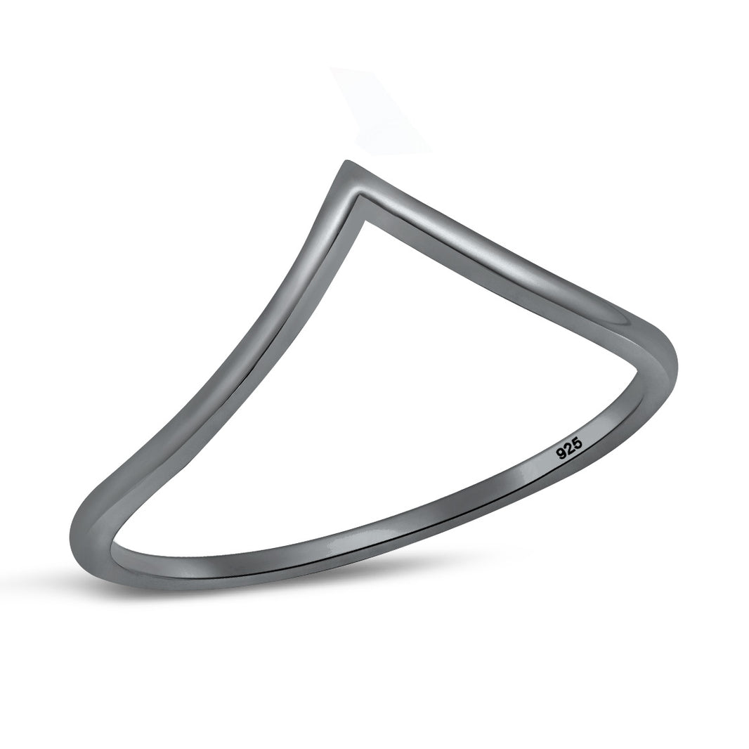 Silver Ring - V Shape