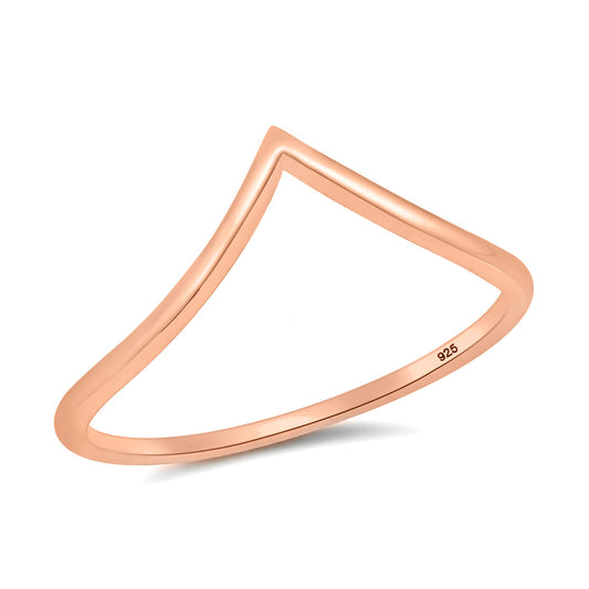 Silver Ring - V Shape