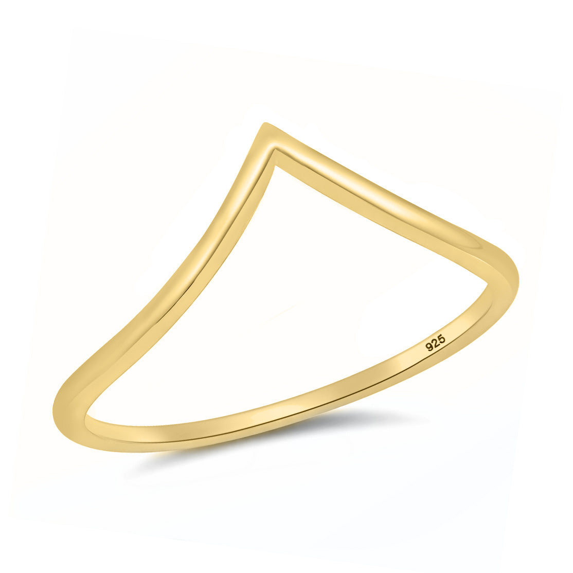 Silver Ring - V Shape