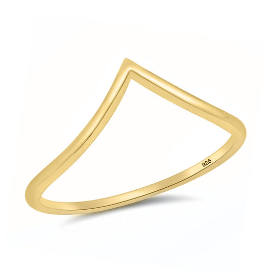 Silver Ring - V Shape