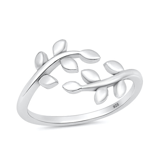 Silver Ring - Leaves