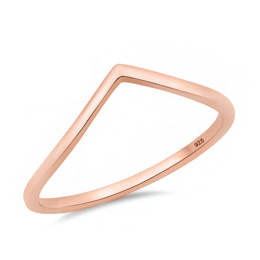 Silver Ring - V Shape