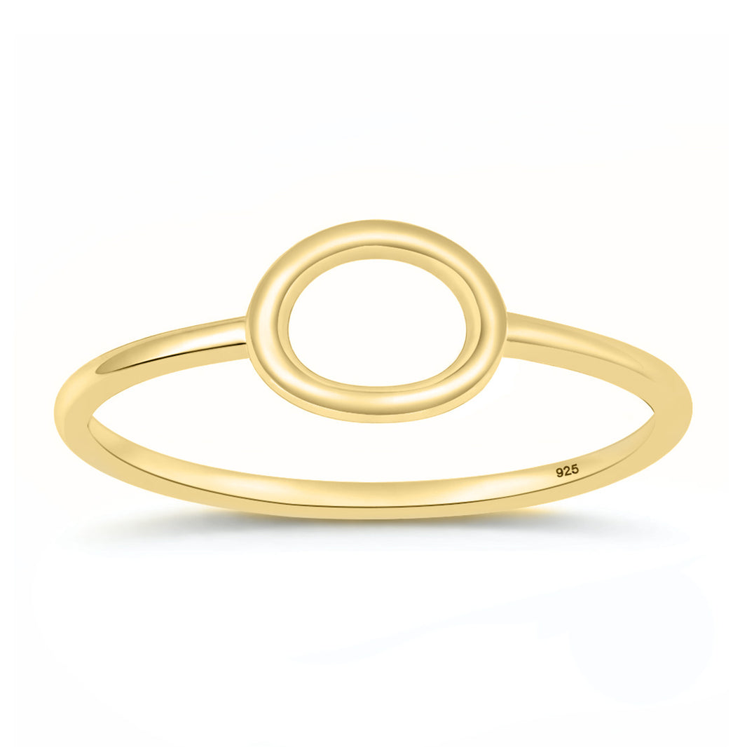 Silver Ring - Open Oval