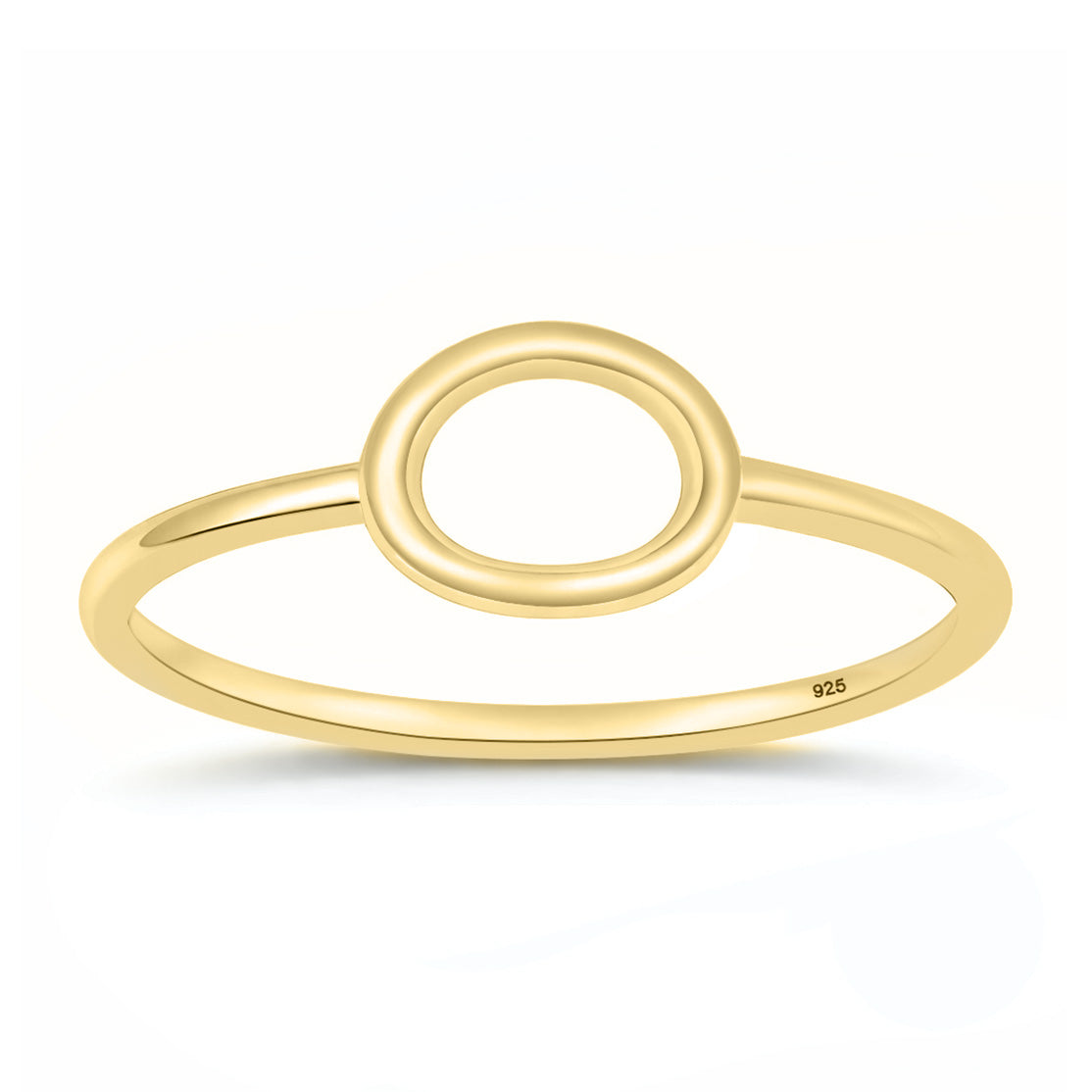 Silver Ring - Open Oval