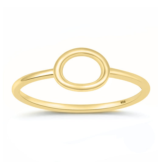 Silver Ring - Open Oval