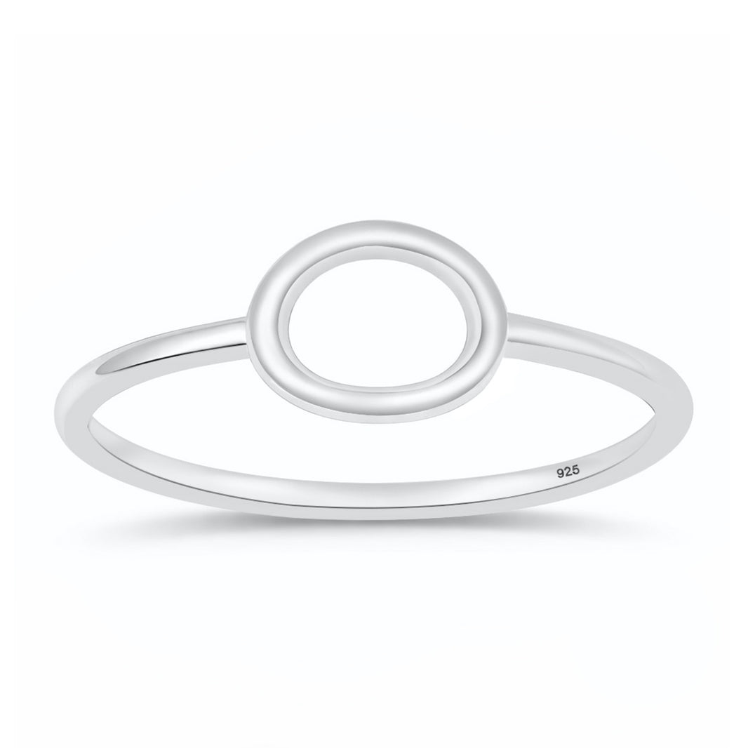 Silver Ring - Open Oval