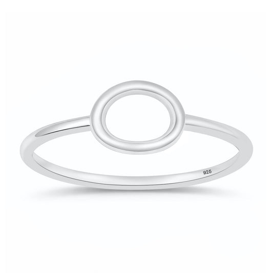 Silver Ring - Open Oval