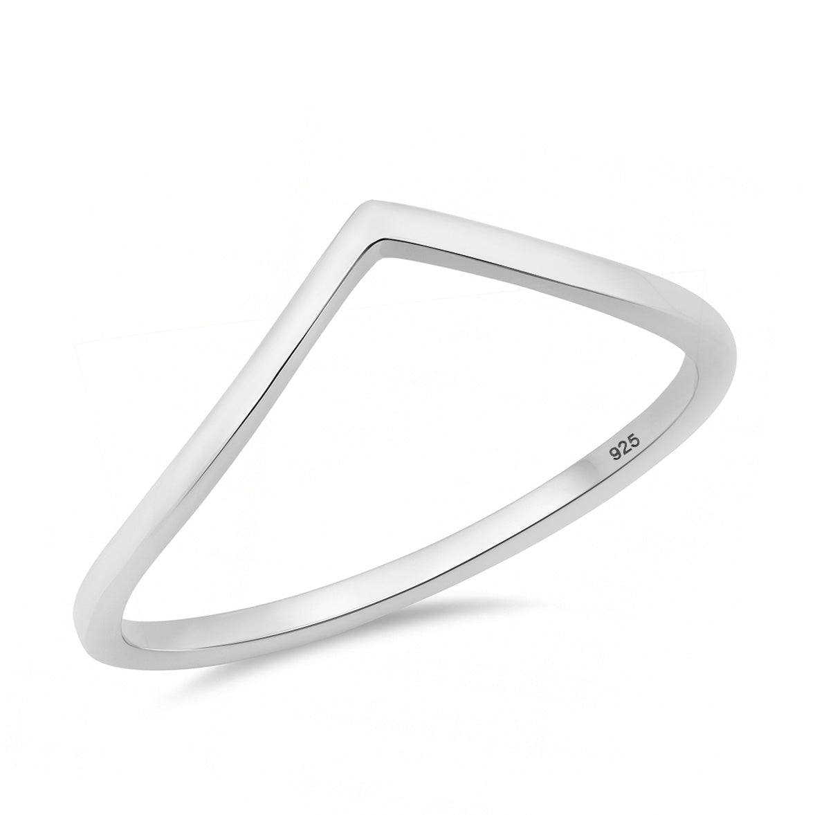 Silver Ring - V Shape
