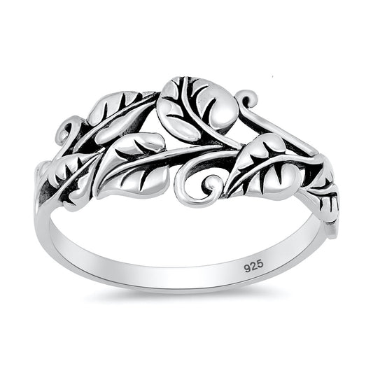 Silver Ring - Leaf