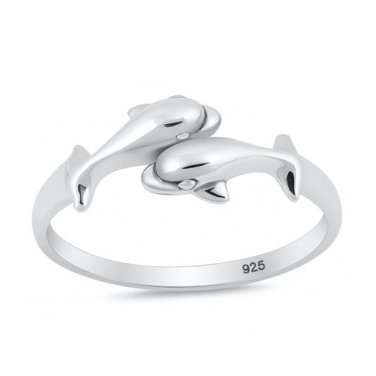 Silver Ring - Dolphin