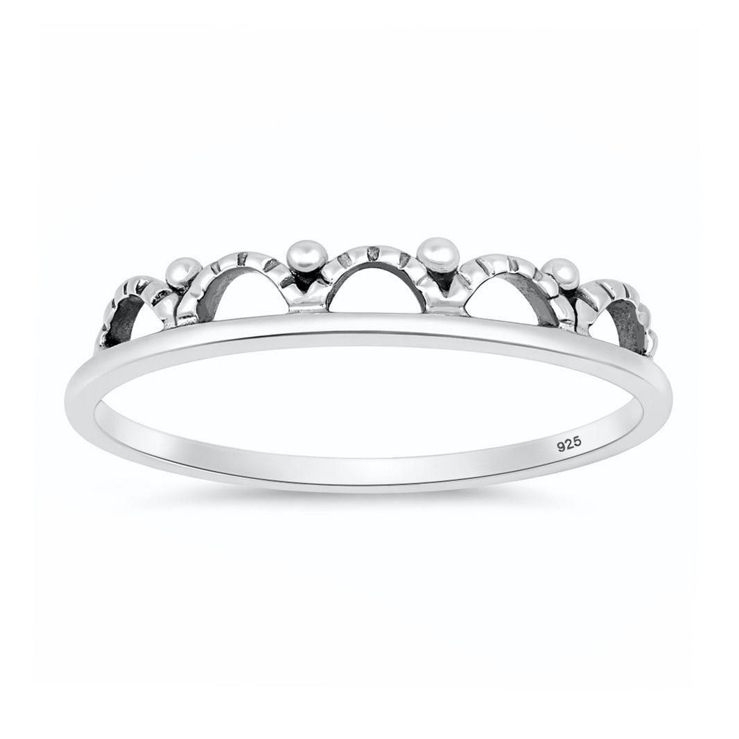 Silver Tiara Inspired Ring