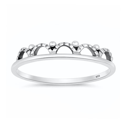 Silver Tiara Inspired Ring