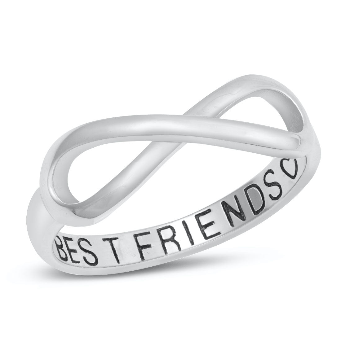 Silver Jewelry - Silver Ring - Best Friends Infinity – Sidney Imports