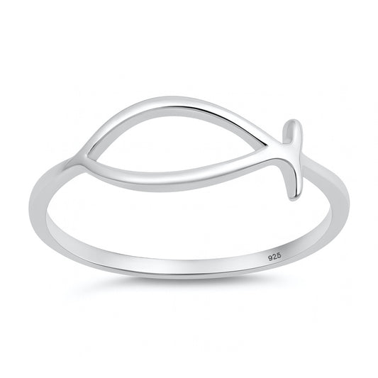 Silver Ring - Christian Fish