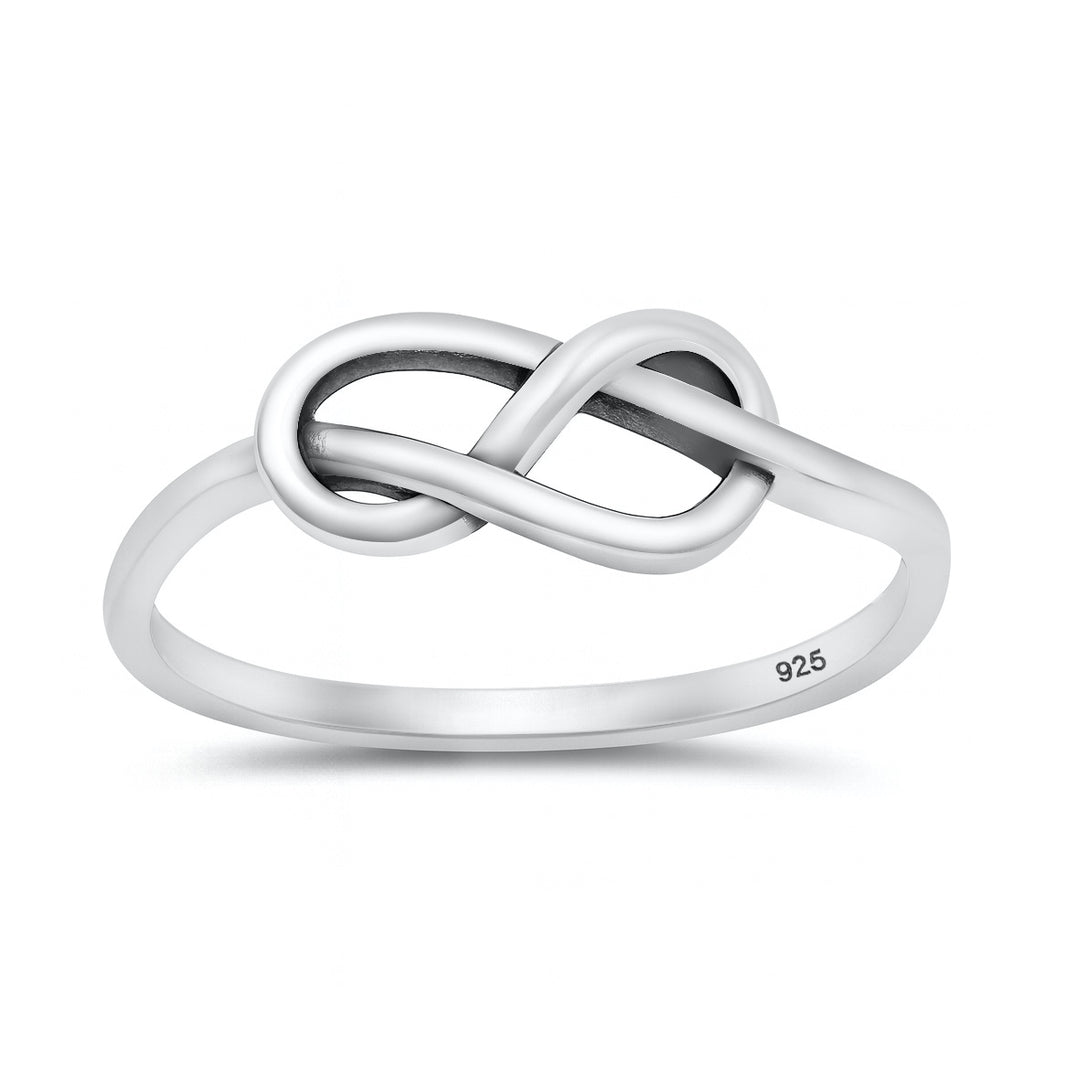 Silver Infinity knot Ring