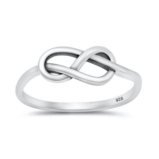 Silver Infinity knot Ring
